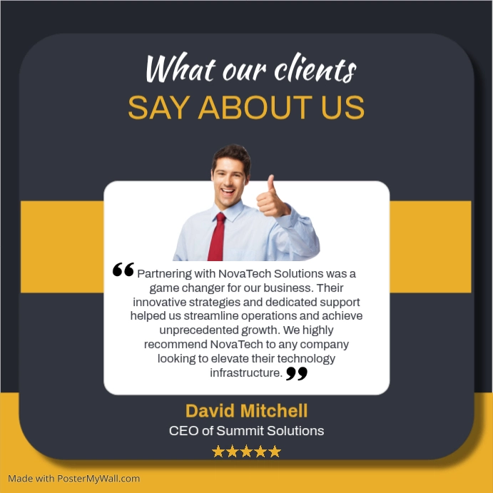 Client Testimonial Instagram Ad Template | PosterMyWall