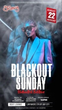 Black Professional Club Flyer  Instagram Story template