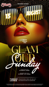 Black Professional Club Flyer  Instagram Story template