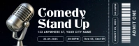 Black Professional Comedy Twitter Banner template