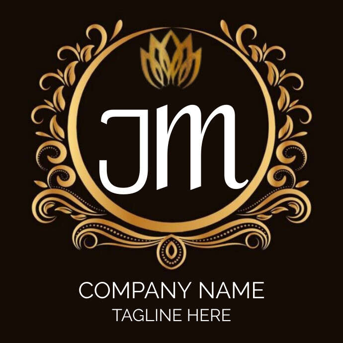 Black Professional Company Logo Template | PosterMyWall