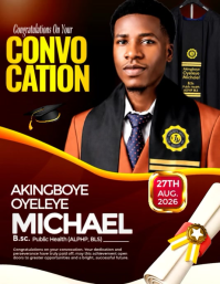 Nero Graduation Celebration Volantino Template