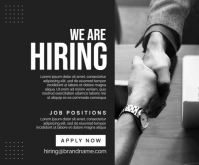 Black Professional Corporate Business Medium Rectangle template