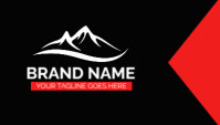 Black Professional Corporate Company Business Card template