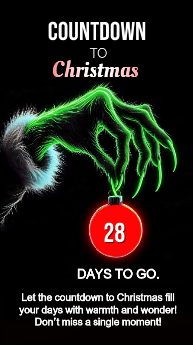 Christmas Countdown Template | PosterMyWall