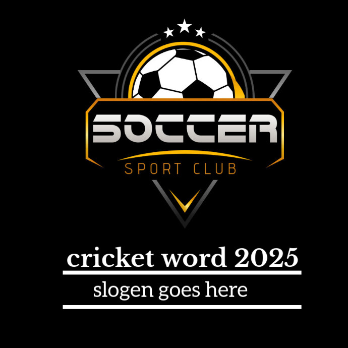 Black Professional Cricket Logo Logo template