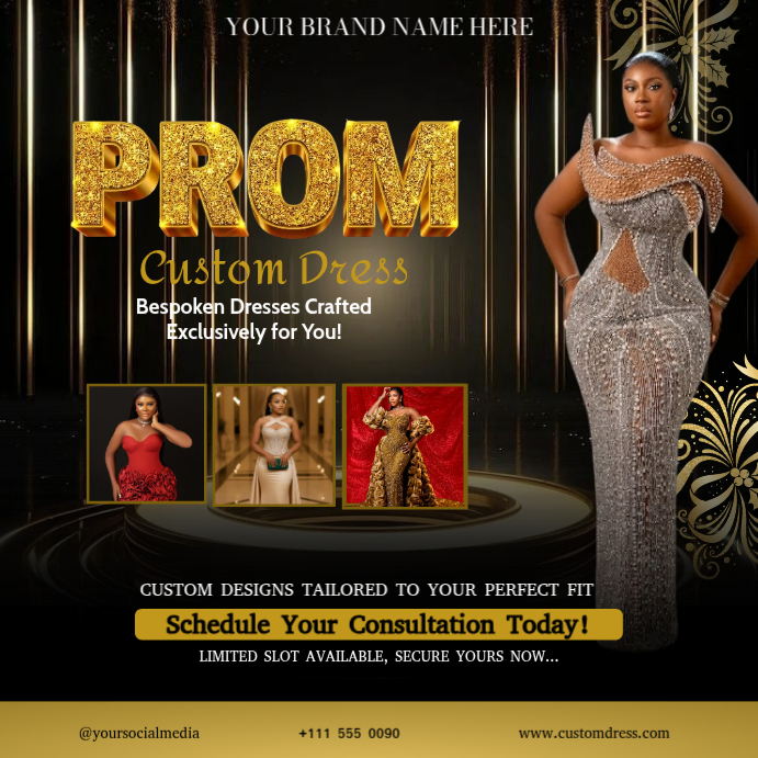 Custom Dress Promotion Template | PosterMyWall