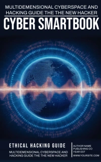 Black Professional Cyber Book Cover, Science Kindle/Book Covers template