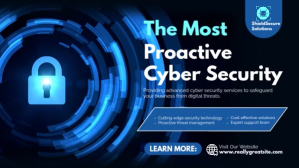 Black Professional Cyber Security Digital Display (16:9) template