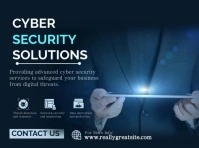 Black Modern & Minimal Cyber Security Presentation template