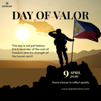 Black Professional Day of Valor Square Video template