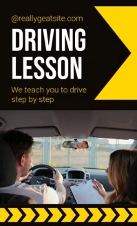 Black Professional Driving Lesson Us Legal template