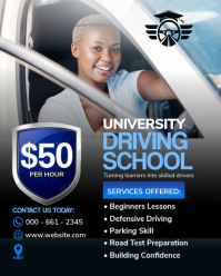 Preto Driving School Promotion Instagram Portrait Template
