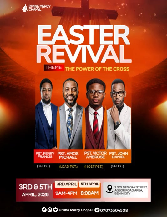 Easter Revival Event Flyers Template | PosterMyWall