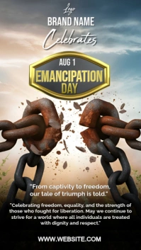 Black Professional Emancipation Day  Instagram Story template