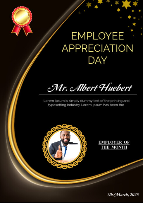 Employee Appreciation Certificate Template | PosterMyWall