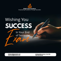 Black Professional Exam Success Instagram Post Iphosti le-Instagram template
