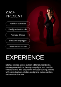 Noir Fashion Model Portfolio A4 Template - Page 4