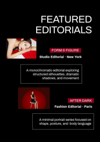 Noir Fashion Model Portfolio A4 Template - Page 3