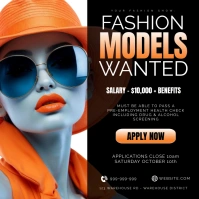 Black Professional Fashion Models Wanted Inst Iphosti le-Instagram template