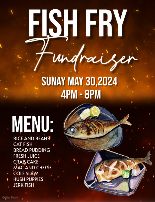 Copy of Black Professional Fish Fry Flyer (us Letter) | PosterMyWall