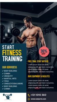Black Professional Fitness Training WhatsApp Status template