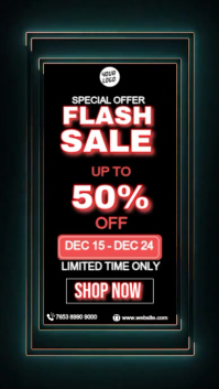 Black Professional Flash Sale  Instagram Story template