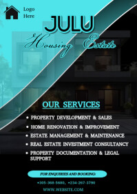Black Professional Flyer A4 template