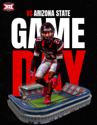 Black Professional Football Game Day Flyer Рекламная листовка (US Letter) template