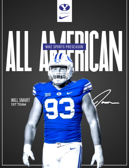 Black Professional Football Gameday Flyer (us Letter) template