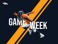 Black Professional Football Gameday Flyer (us Letter) template