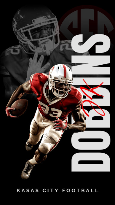 Black Professional Football Gameday Instagram Story template
