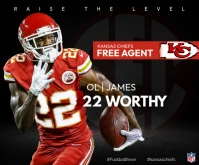 Black Professional Football Gameday Medium Rectangle template