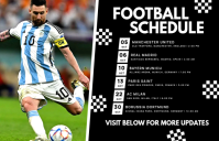 Noir Football Schedule Tablóide Template