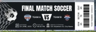 Black Professional Football Soccer Ticket Twitter Banner Twitter-header template