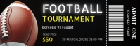 Black Professional Football Tournament Twitter Banner template