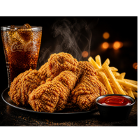 Noir Fried Chicken Meal Instagram Post Template