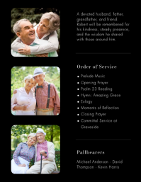 Noir Memorial Service Flyer Template - Page 2