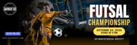 Hitam Futsal Championship Twitter Banner Template