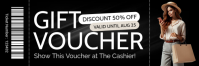 Sort Gift Voucher Twitter-Kopfzeile Template