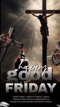 Black Professional Good Friday Instagram Story Video template