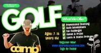 Black Professional Gpolf Cam Facebook Shared Image template