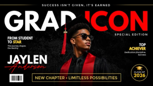 Black Professional Graduation Celebration Digital Display Video template