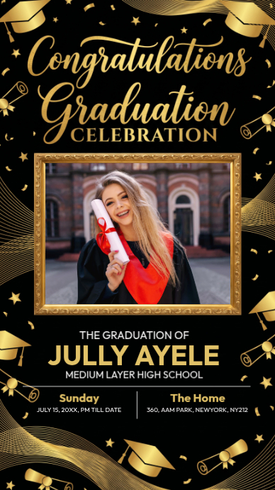 Graduation Celebration Template | PosterMyWall