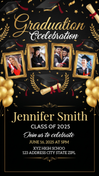 Black Professional Graduation Celebration Instagram Story Indaba yaku-Instagram template