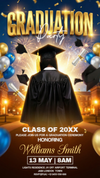 Black Professional Graduation Ceremony Instagram Story Indaba yaku-Instagram template