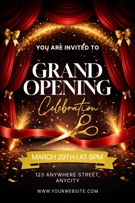 Grand Opening Celebration Template | PosterMyWall