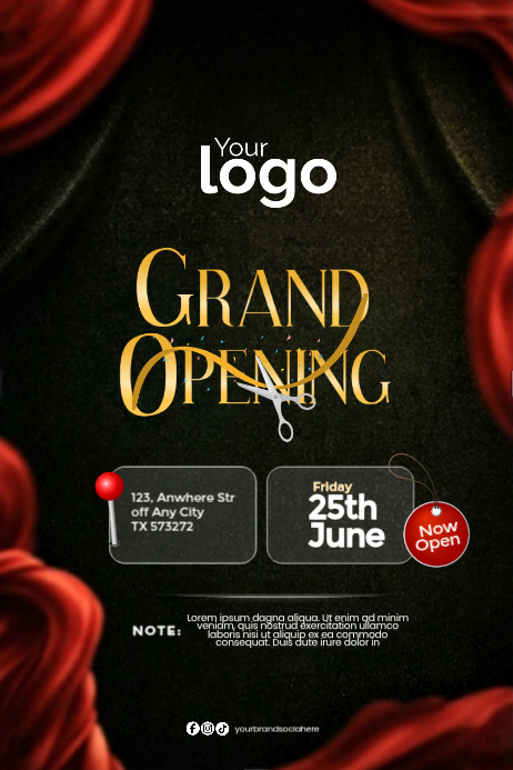 Grand Opening Event Posters Template | PosterMyWall