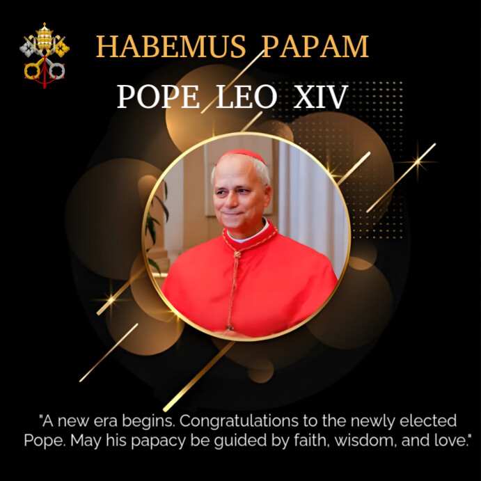 Black Professional Habemus Papam  Instagram Post template
