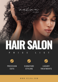 Sort Hair Salon A4 Template - Page 1